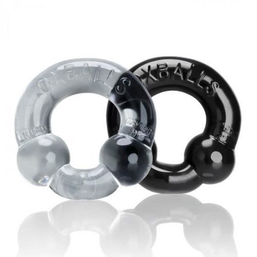 OXBALLS - ULTRABALLS COCKRING 2-PACK BLACK & CLEAR