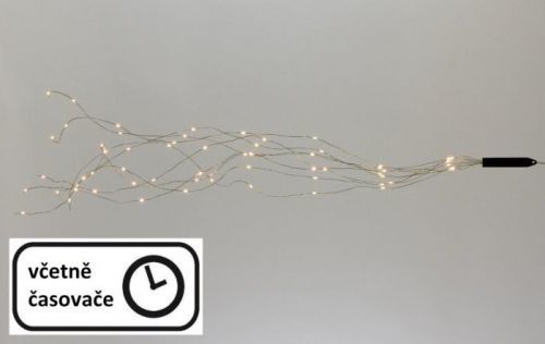 Nexos  57376 Vánoční dekorativní osvětlení – drátky - 200 LED teple bílé