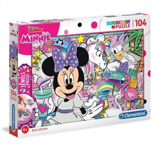 Clementoni Puzzle Jewels 104 dílků Minnie