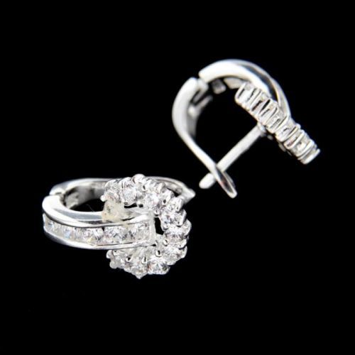 Stříbrné náušnice 15073