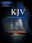 KJV Clarion Reference Edition KJ486:XE Black Goatskin Leather(Leather / fine binding)