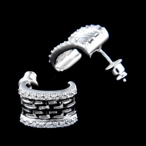 Stříbrné náušnice 15039