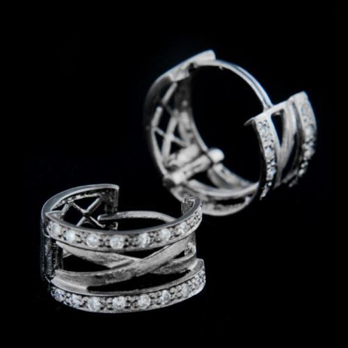 Stříbrné náušnice 13722