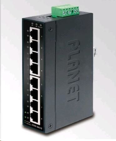 Průmyslový Switch PLANET IGS-801T Průmyslový Switch, 8x 10/100/1000, -40 +75C IGS-801T