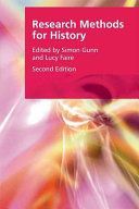 RESEARCH METHODS FOR HISTORY (GUNN  SIMON AND FAIR)(Paperback / softback)
