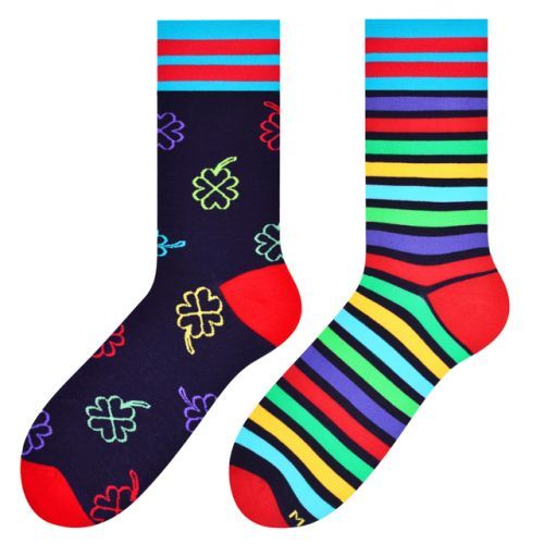 Pánské vzorované ponožky 079 - jeans - 39-42