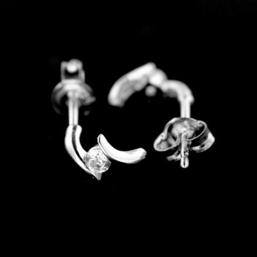 Stříbrné náušnice 15086