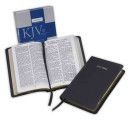 KJV Large Print Text Bible, Black French Morocco Leather KJ653:T(Leather / fine binding)