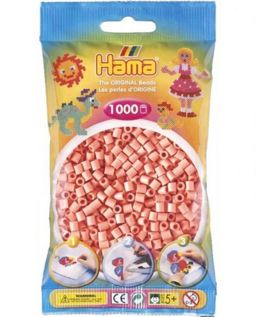 HAMA H207-26 MIDI zažehlovací korálky starorůžové - 1000 ks