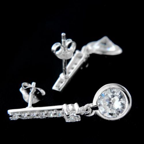 Stříbrné náušnice 15030