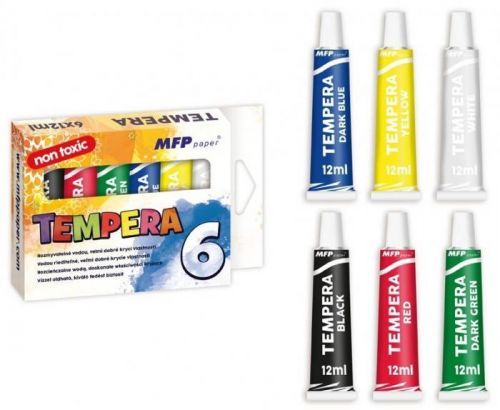 Temperové barvy set 6x12ml