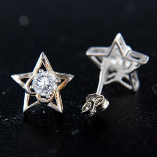 Stříbrné náušnice 14678