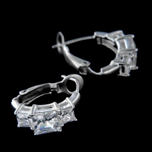 Stříbrné náušnice 15029