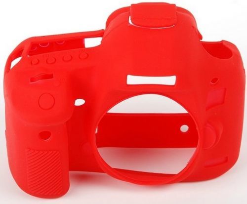 EASYCOVER silikonové pouzdro pro Canon EOS 70D červené