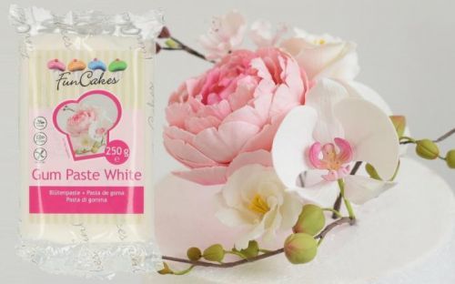 FunCakes Gum pasta bílá - hotová hmota na modelování květin a jemných tvarů 250 g
