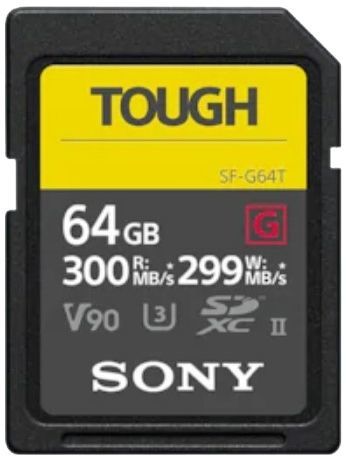 SONY SDXC 64GB TOUGH UHS-II SF-G 299MB/s