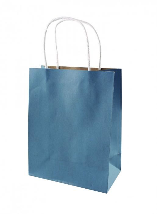 Dárková papírová taška modrá, 18x23cm