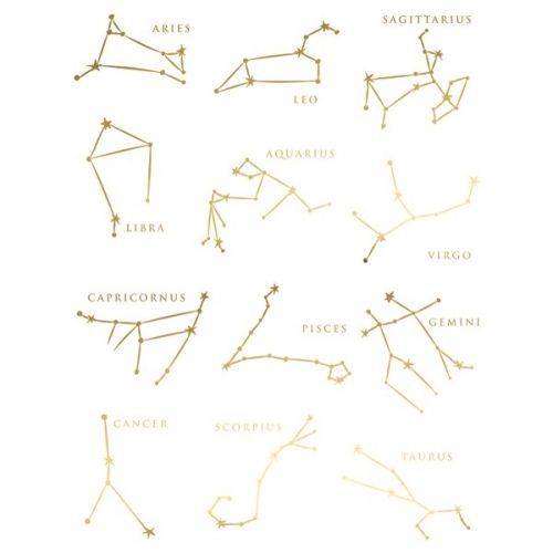 TETOVÁNÍ Znamení zvěrokruhu zlaté