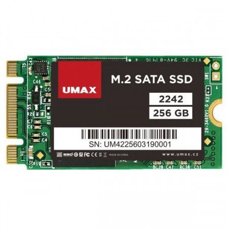 Umax M.2 SATA SSD 2242 256GB, UMM250002