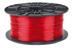 Tisková struna (filament) Plasty Mladeč 1,75 PETG, 1 kg (F175PETG_TRE) červená/průhledná