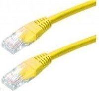 Patch kabel Cat5E, FTP - 0,5m, žlutý
