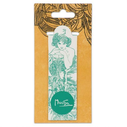 Magnetická záložka Alfons Mucha – Emerald, Fresh Collection - neuveden