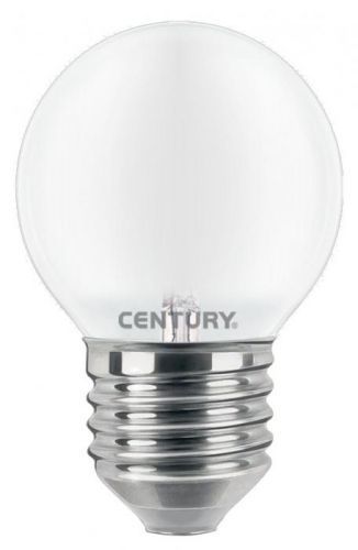 CENTURY LED FILAMENT MINI GLOBE SATEN 6W E27 3000K 806Lm 360d 45x72mm IP20