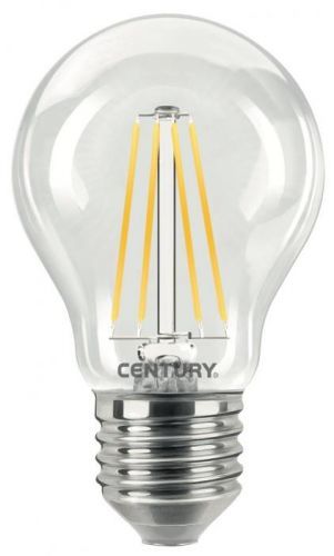 CENTURY LED FILAMENT HRUŠKA ČIRÁ 4W E27 4000K 470Lm 360d 60x105mm IP20 Teplá bílá Čirá