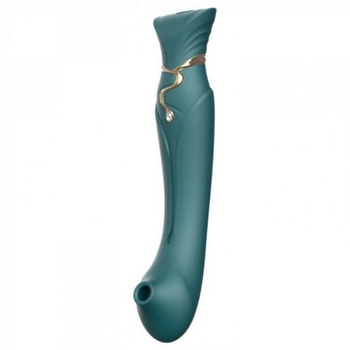 ZALO - QUEEN SET G-SPOT PULSEWAVE VIBRATOR JEWEL GREEN