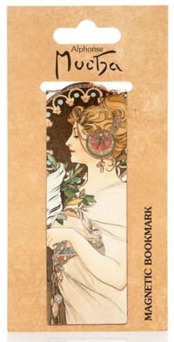 Magnetická záložka Alfons Mucha – Feather - neuveden