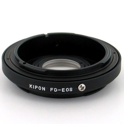 B.I.G. adaptér objektivu Canon FD na tělo Nikon F s optikou