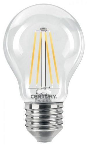 CENTURY LED FILAMENT HRUŠKA ČIRÁ 4W E27 2700K 470Lm 360d 60x105mm IP20 Teplá bílá Čirá