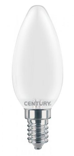 CENTURY LED FILAMENT SVÍČKA SATÉN 4W E14 4000K 470Lm 360d DIMM 35x97mm IP20