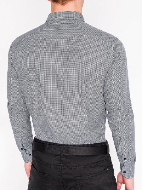 Ombre Clothing Long-sleeved elegant men's shirt K358
