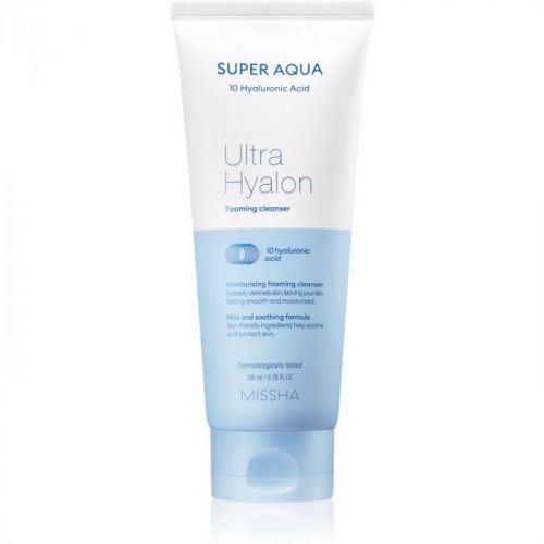 Missha Super Aqua 10 Hyaluronic Acid hydratační čisticí pěna