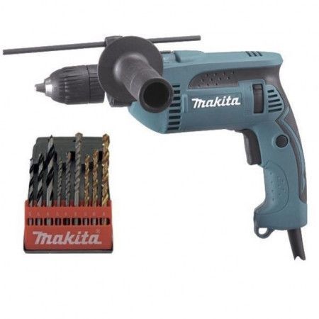 MAKITA HP1641K1X Vrtačka příklepová 680W v kufru + příslušenství