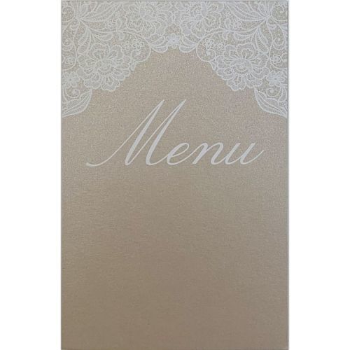 MENU svatební - set -  kávová perleť 110x155mm 8ks