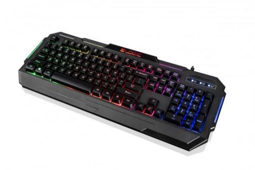 Modecom Logic LC-STARR-TWO drátová herní klávesnice, LED podsvícení, USB, US layout, černá, K-LC-STARR-TWO