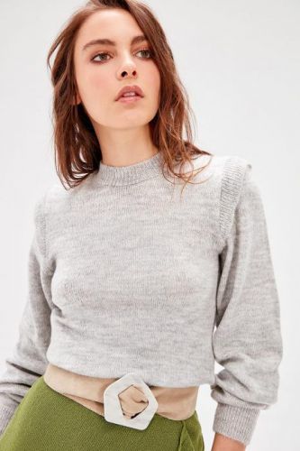 Trendyol Grey Knitwear Sweater