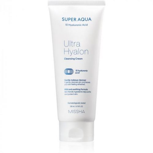 Missha Super Aqua 10 Hyaluronic Acid hydratační čisticí krém