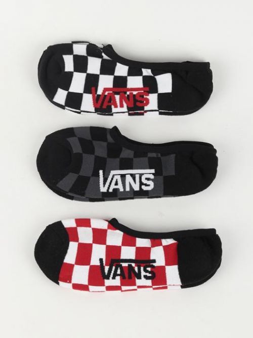 Ponožky Vans Mn Classic Super No Red-White Ch 3 Pack