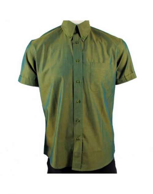 Košile Warrior Vintage Short 2 Tone - zelená, 4XL