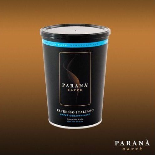 Paraná Caﬀé Espresso Italiano 250 G Bezkofeinová Káva