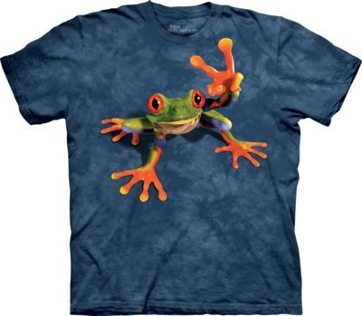 Tričko unisex The Mountain Victory Frog - modré, 3XL