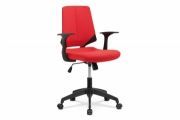 Kancelářská židle, červená látka, černé PP područky KA-R204 RED KA-R204 RED Autronic