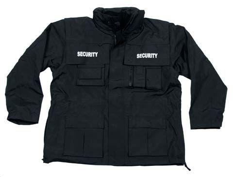 Nepromokavá bunda MFH Security - černá, 4XL