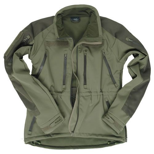 Bunda Mil-Tec Softshell Plus - olivová, XXL