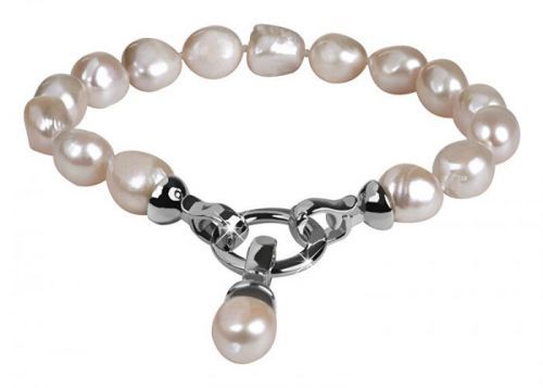 JwL Luxury Pearls Náramek z pravých bílých perel JL0560