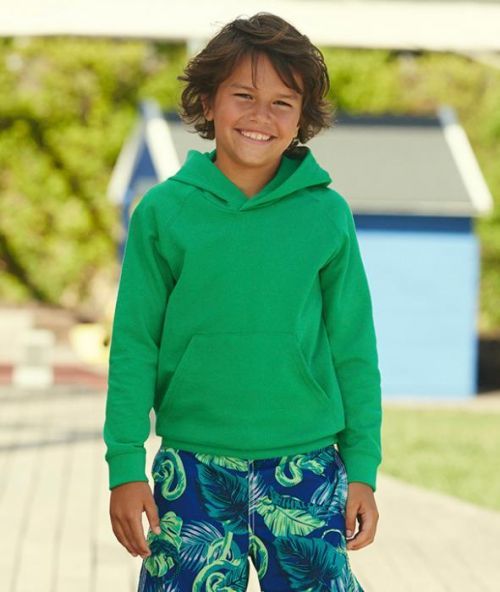 Mikina dětská Fruit of the Loom - zelená, 152