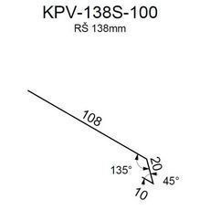 Okapnice DHV RS138S-135 SP25 RAL9005 0,50mm 2bm